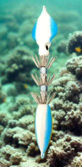 Winged Squid Jig Blue 15 OZ